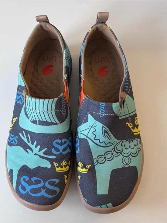 UIN Sneakers Canvas Flats Loafers Toledo Art Slip On main image 4